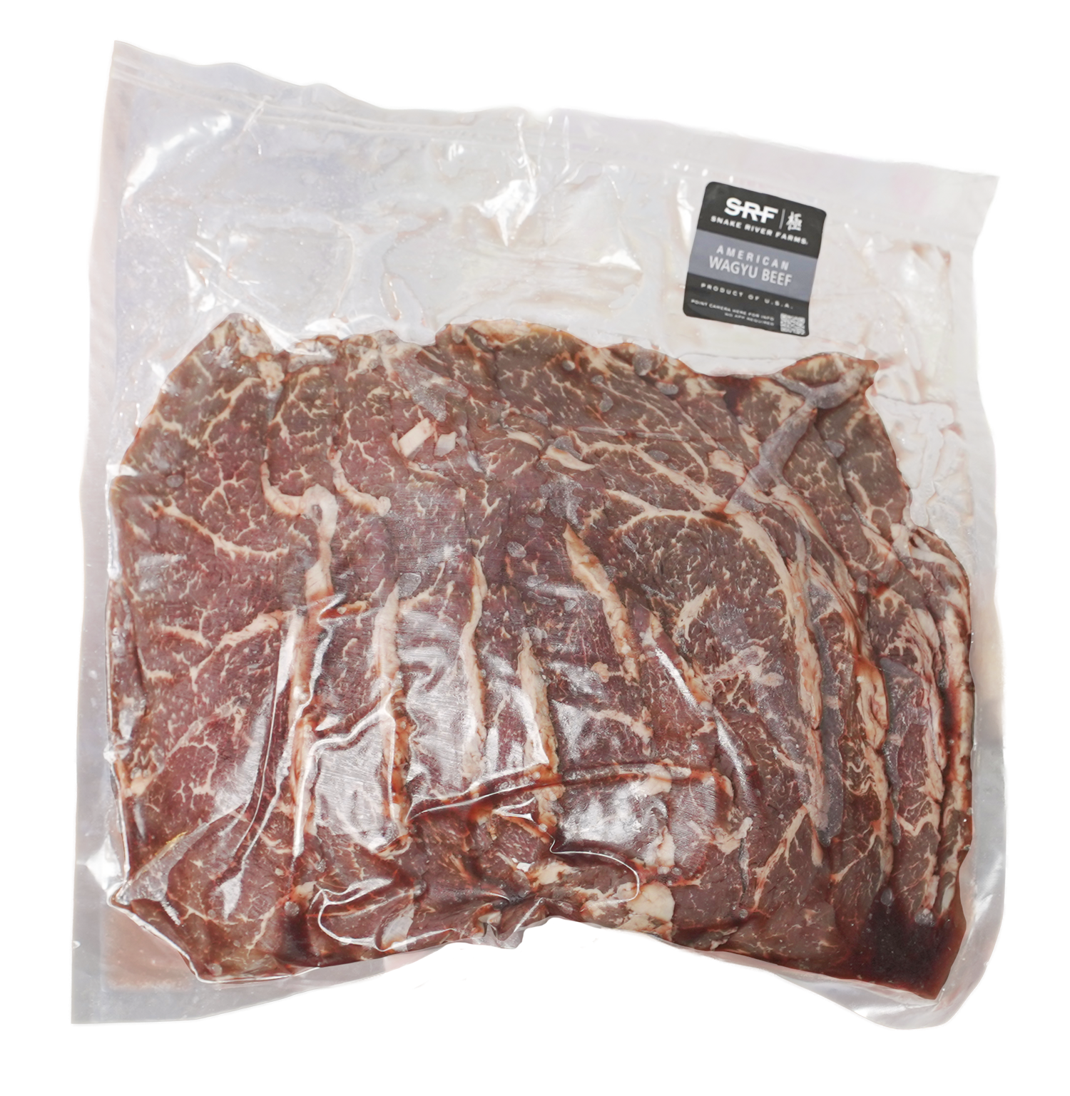 TOP SIRLOIN REBANADO PAQUETE 1 KG AMERICAN WAGYU CROSS SRF
