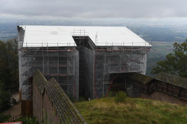Bas-Rhin: des travaux en vue de l'implantation d'un restaurant au Château du Haut-Koenigsbourg