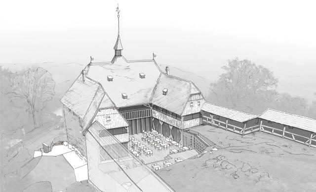 Création d'un restaurant au Haut-Koenigsbourg — Orschwiller