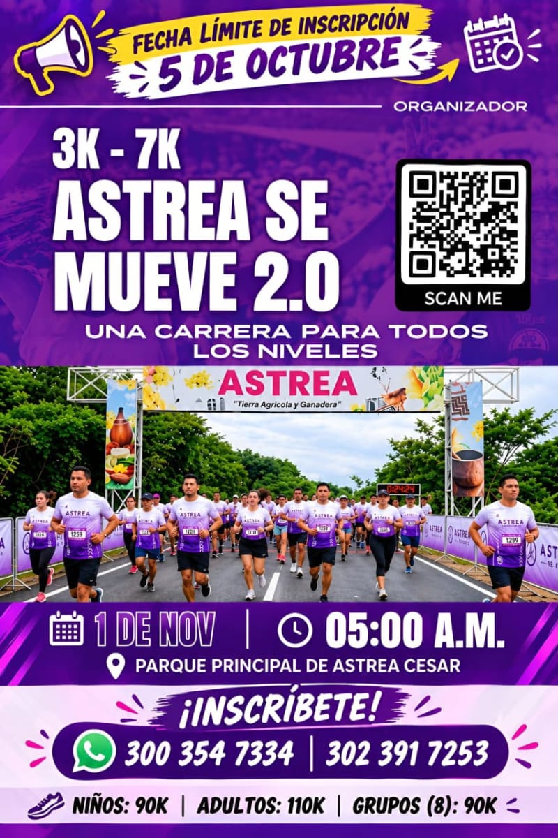 Flyer de Astrea se Mueve 2.0