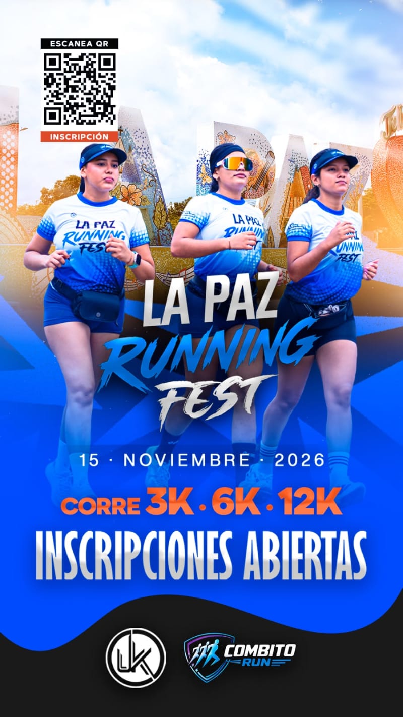 Flyer de La Paz Running Fest