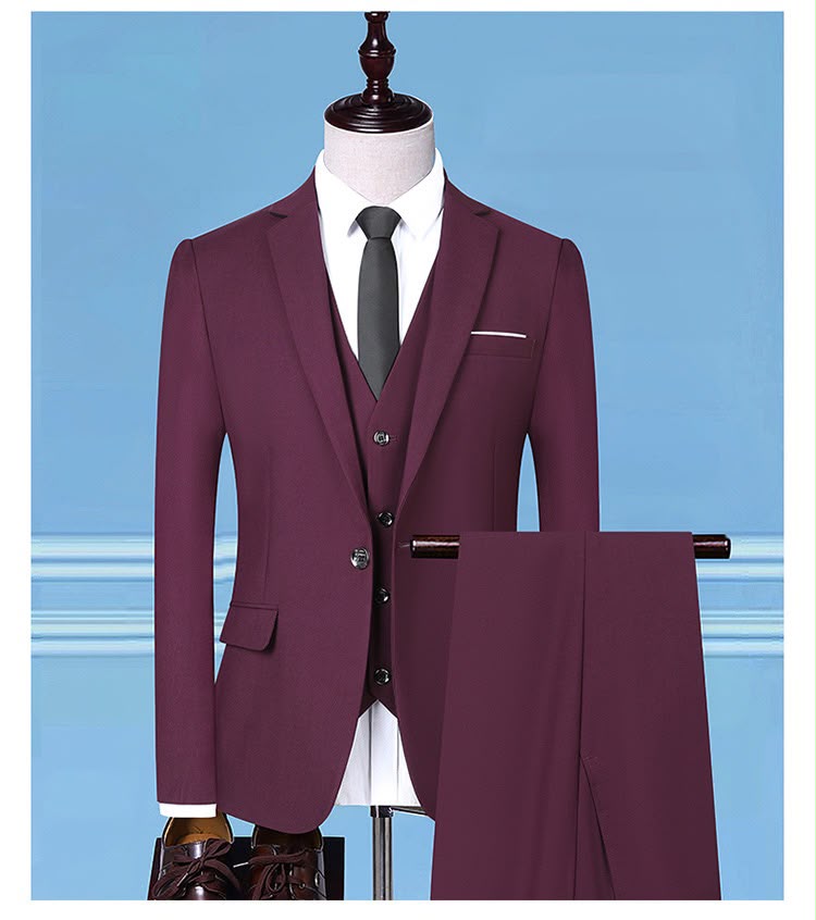 Fato de Homem de 3 Peças – Elegância e Sofisticação  16