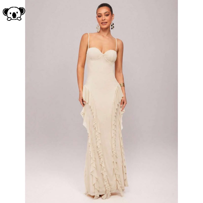 Vestido Longo Elegante Feminino  Um vestido sofisticado e elegante