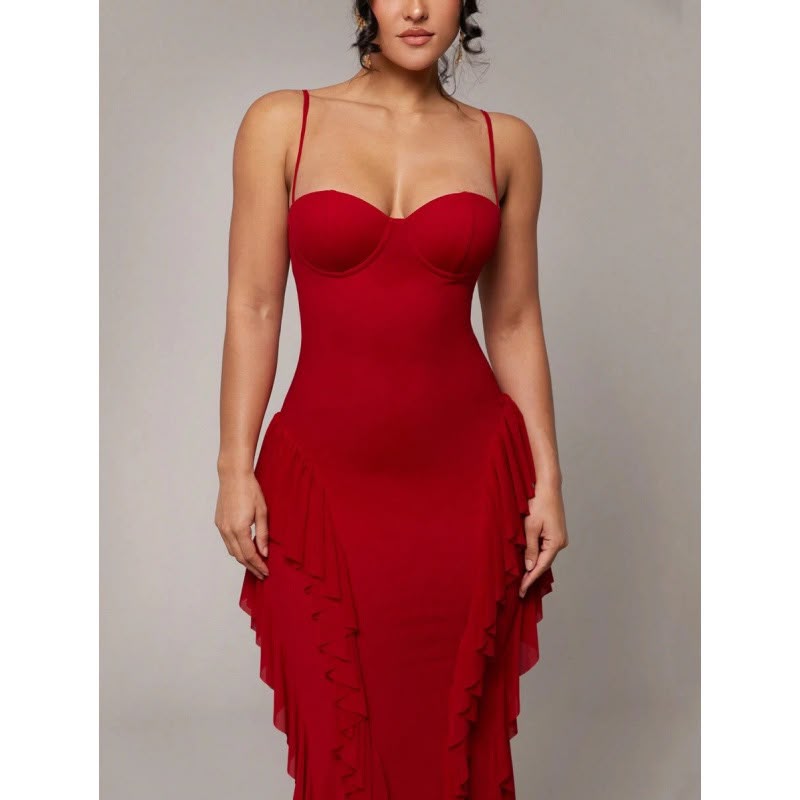 Vestido Longo Elegante Feminino  Um vestido sofisticado e elegante 2