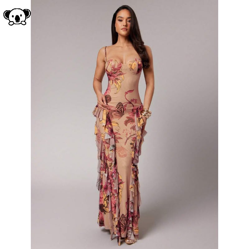 Vestido Longo Elegante Feminino  Um vestido sofisticado e elegante 7
