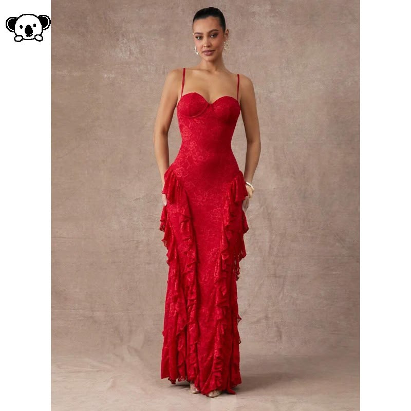 Vestido Longo Elegante Feminino  Um vestido sofisticado e elegante 11