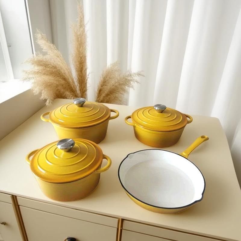 Conjunto de Panelas em Ferro Fundido Esmaltado 3