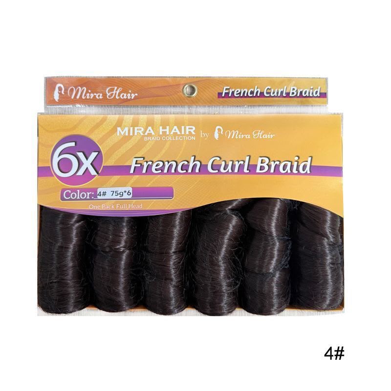  MIRA HAIR – FRENCH CURL BRAID 6X  French Curl Braid é uma extensão capilar desenvolvida para criar tranças 3