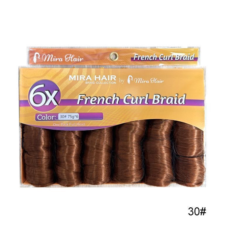  MIRA HAIR – FRENCH CURL BRAID 6X  French Curl Braid é uma extensão capilar desenvolvida para criar tranças 5