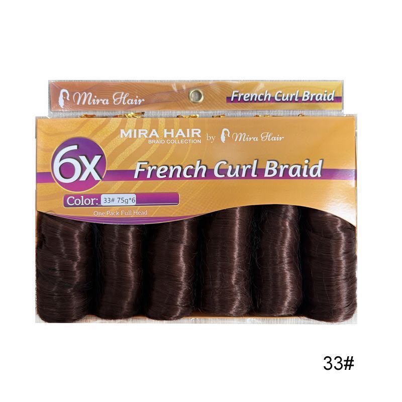  MIRA HAIR – FRENCH CURL BRAID 6X  French Curl Braid é uma extensão capilar desenvolvida para criar tranças 6