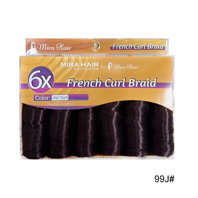  MIRA HAIR – FRENCH CURL BRAID 6X  French Curl Braid é uma extensão capilar desenvolvida para criar tranças 8