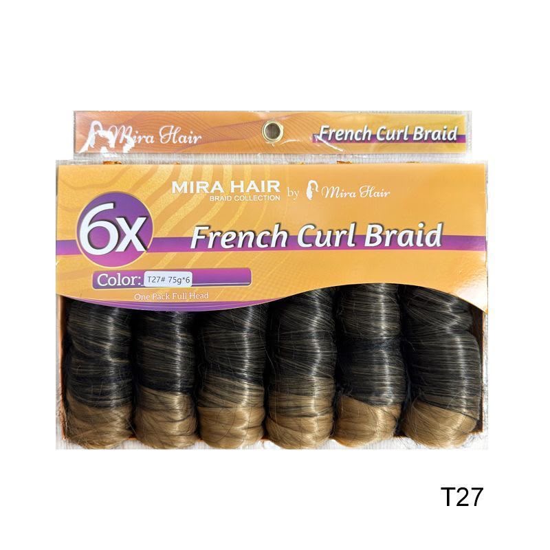  MIRA HAIR – FRENCH CURL BRAID 6X  French Curl Braid é uma extensão capilar desenvolvida para criar tranças 11