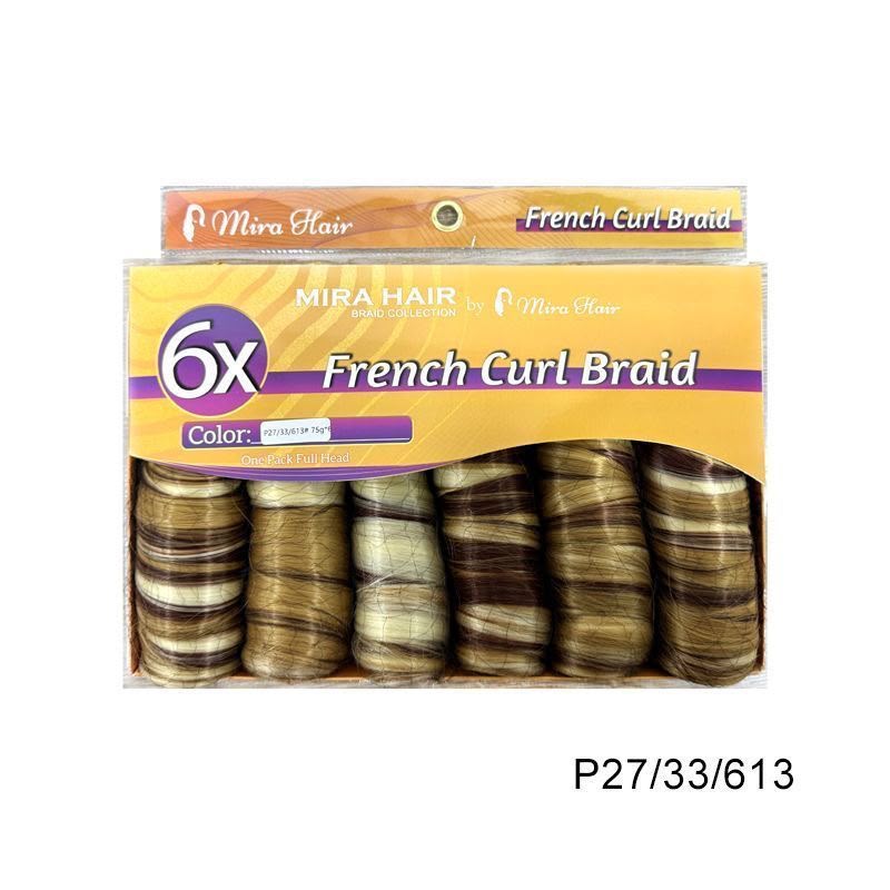  MIRA HAIR – FRENCH CURL BRAID 6X  French Curl Braid é uma extensão capilar desenvolvida para criar tranças 18