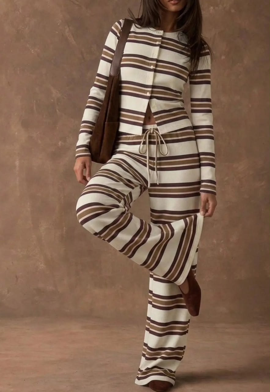  CONJUNTO FEMININO DE 3 PEÇAS – ESTILO CASUAL CHIQUE  2