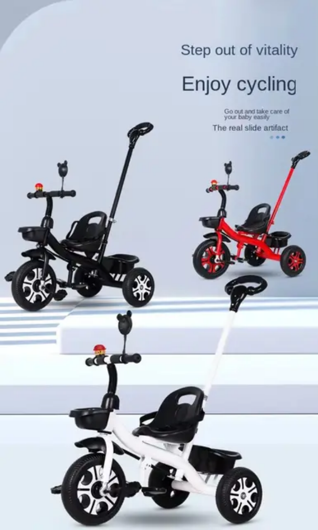 TRICICLO INFANTIL PREMIUM | CONFORTO, SEGURANÇA E DIVERSÃO 6