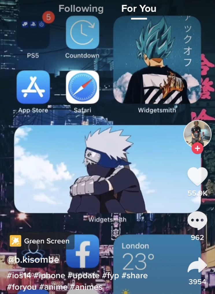 Ios 14, anime, apple, iphone, HD phone wallpaper | Peakpx