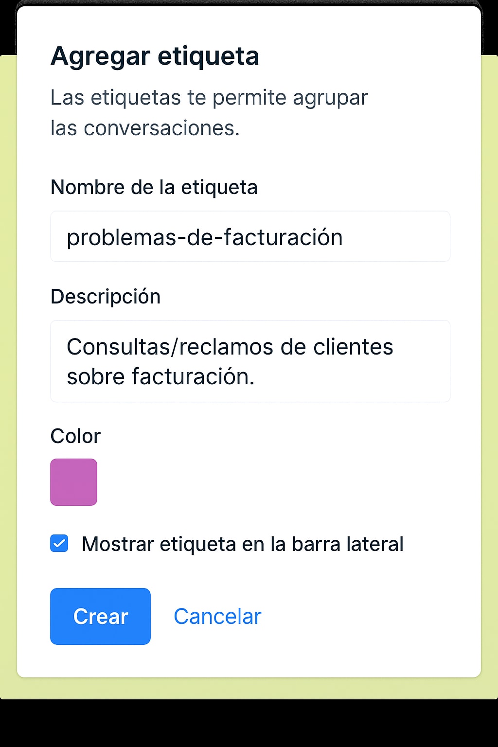 Crea y personaliza tus etiquetas