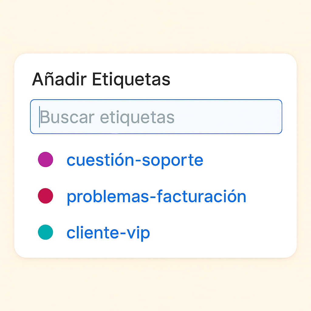 Etiqueta instantáneamente tus conversaciones entrantes