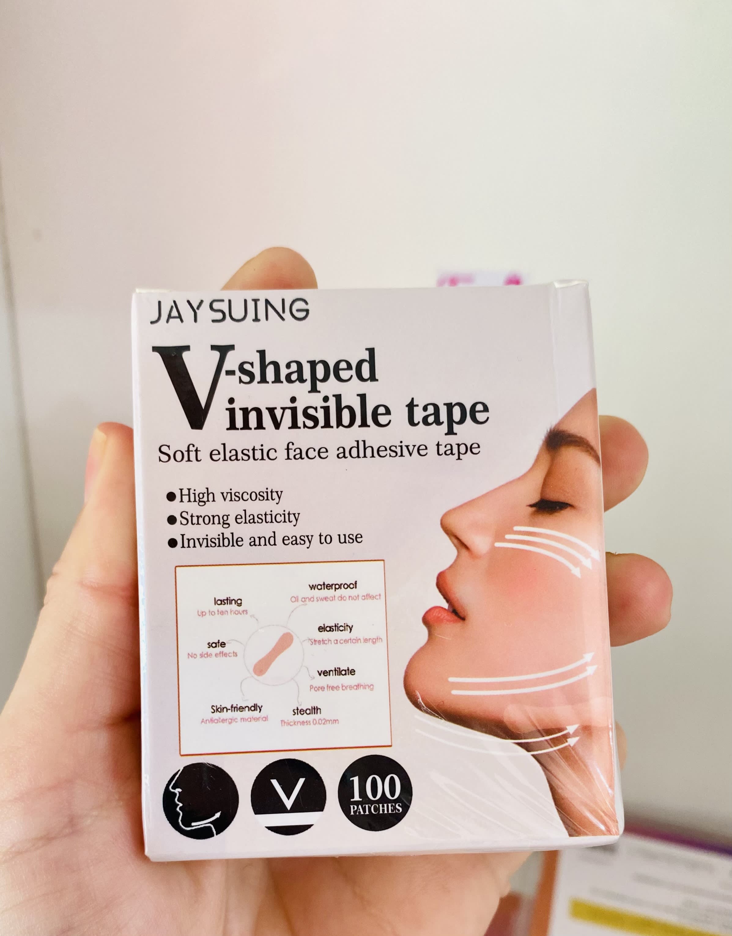 V-shaped invisible tape 