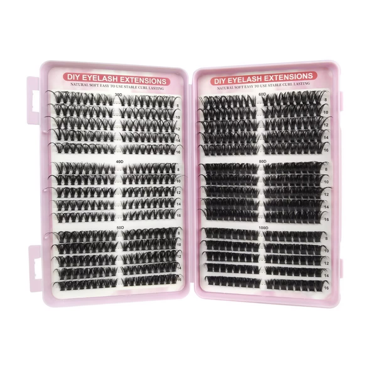 Libro de Pestañas DIY CAT Eye en Racimos – 530 Piezas