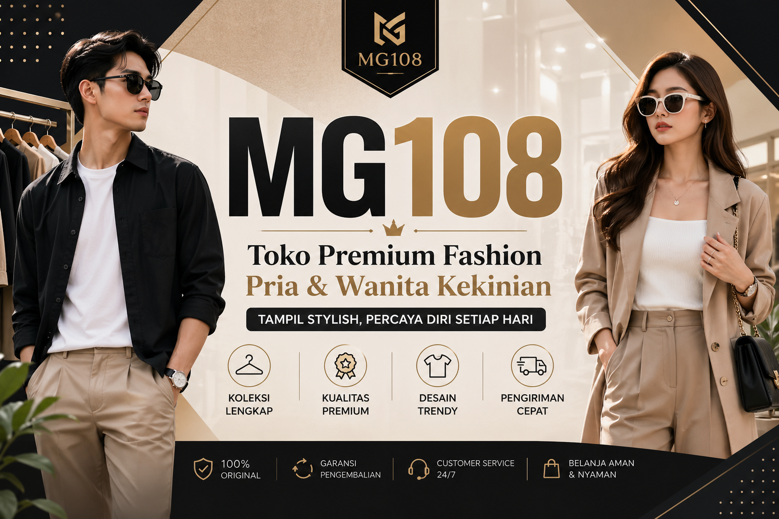 MG108 : Toko Premium Fashion Pria & Wanita Kekinian 
