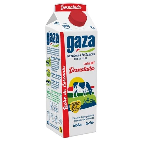 Leche Desnatada Gaza 1L