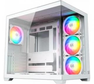 Gabinete XYZ TESSERACT X 50 White 6x120mm ARGB Fans Dual Chamber
