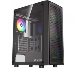 Gabinete XYZ Airone 70 Mesh Black 4x120mm ARGB Fans USB-C Vidrio Templado