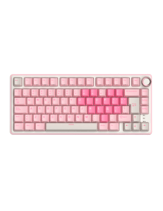 Teclado Royal Kludge Rkr75 Pink Melody Switch Cream 75%