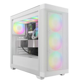 Outlet Gabinete Gamdias Athena M3 C/Coolers x4 ARGB Blanco