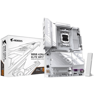 Motherboard GIGABYTE B850 AORUS ELITE WIFI7 ICE rev. 1.1 AMD AM5 ATX DDR5 PCIe 5.0 M.2 Gen5 Blanco