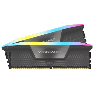 Kit Memoria RAM CORSAIR VENGEANCE RGB DDR5 32GB (2x16GB) 6000MT/s CL38 1.35V EXPO XMP Gris