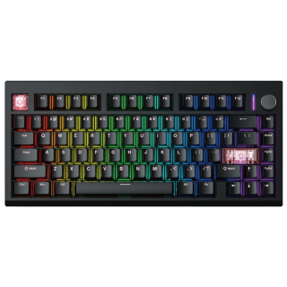 Teclado Mecánico Inalámbrico Fantech MAXFIT8 MK921 QMK 75% ARGB Negro Switch Brown Inglés US