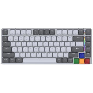 Teclado Mecánico Inalámbrico Fantech MAXFIT AIR83 MK915 Low Profile ARGB Gris Switch Red Inglés US