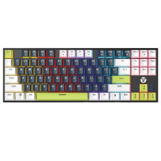Teclado Mecánico Fantech ATOM87S MK877S MORI 80% ARGB USB Azul Marino Switch Taro Inglés US
