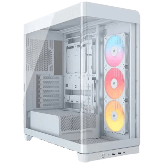 Gabinete CORSAIR FRAME 4500X RS-R ARGB Mid Tower E-ATX BTF TG USB-C 3xFan Blanco