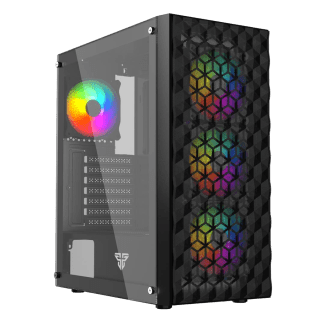 Gabinete Fantech AERO 2 CG83 Mid Tower ATX TG 4xFan FRGB Negro