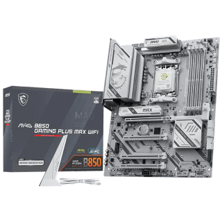 Motherboard MSI MAG B850 GAMING PLUS MAX WIFI AMD AM5 ATX PCIe 5.0 M.2 Gen5 WiFi7 LAN 5Gb Blanco