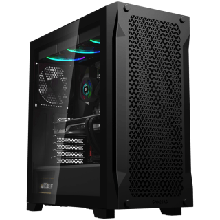 Gabinete GAMDIAS ATHENA P1 LITE Mid Tower ATX TG Mesh 1xFan