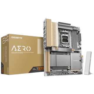 Motherboard GIGABYTE X870E AERO X3D WOOD Madera AMD AM5 ATX DDR5 PCIe 5.0 M.2 Gen5 LAN 5G WiFi7