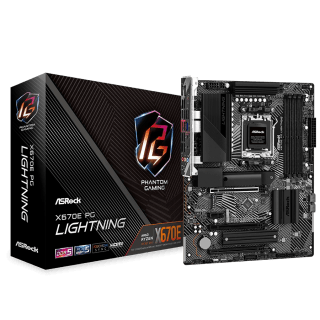 Motherboard ASRock X670E PG Lightning ATX DDR5 PCIe 5.0 M.2 Gen5 LAN 2.5Gb AMD AM5