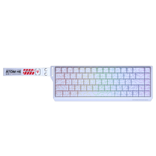 Teclado Magnético Fantech ATOM HE68 PRO MK922 TOPO 65% 2.4G BT USB Blanco Switch Emerald Inglés US