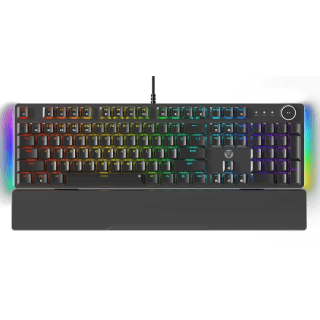 Teclado Mecánico Fantech MAXPOWER II MK894 ARGB Reposamuñeca USB Negro Switch Lemon Zest Inglés US