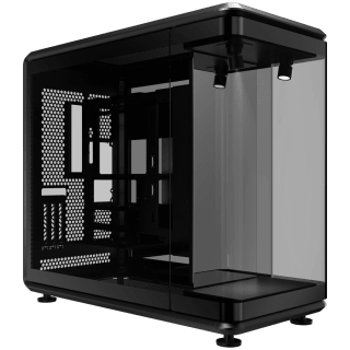 Gabinete Cooler Master MasterFrame 360 PANORAMA Mid Tower ATX TG Expositor Luces ARGB c/ Cable Riser