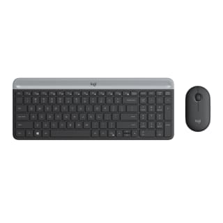 TEC+MOUSE LOGITECH MK470 SLIM WIRELESS BLACK