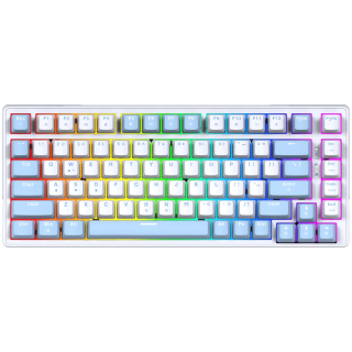 Teclado Mecánico Fantech ATOM X83 MK612 AME 75% ARGB USB Blanco Switch Taro Inglés US