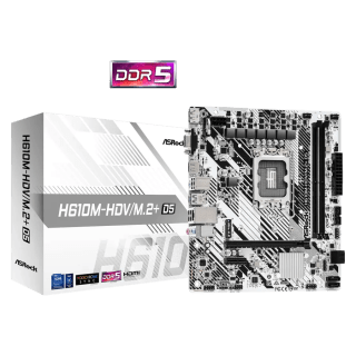 Motherboard ASRock H610M-HDV/M.2+ D5 DDR5 mATX Intel LGA1700