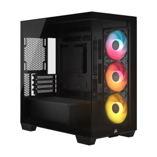 Gabinete CORSAIR FRAME 2800X RS-R ARGB Mini Tower mATX TG BTF USB-C 3xFan Negro