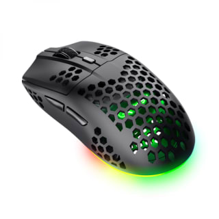 MOUSE GAMER GXTRUST 929 HELOX INALÁMBRICO RECARGABLE ULTRALIVIANO RGB NEGRO