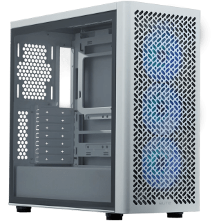 Gabinete Cooler Master Elite 502 Mid Tower E-ATX BTF TG Mesh USB-C 3xFan ARGB Blanco